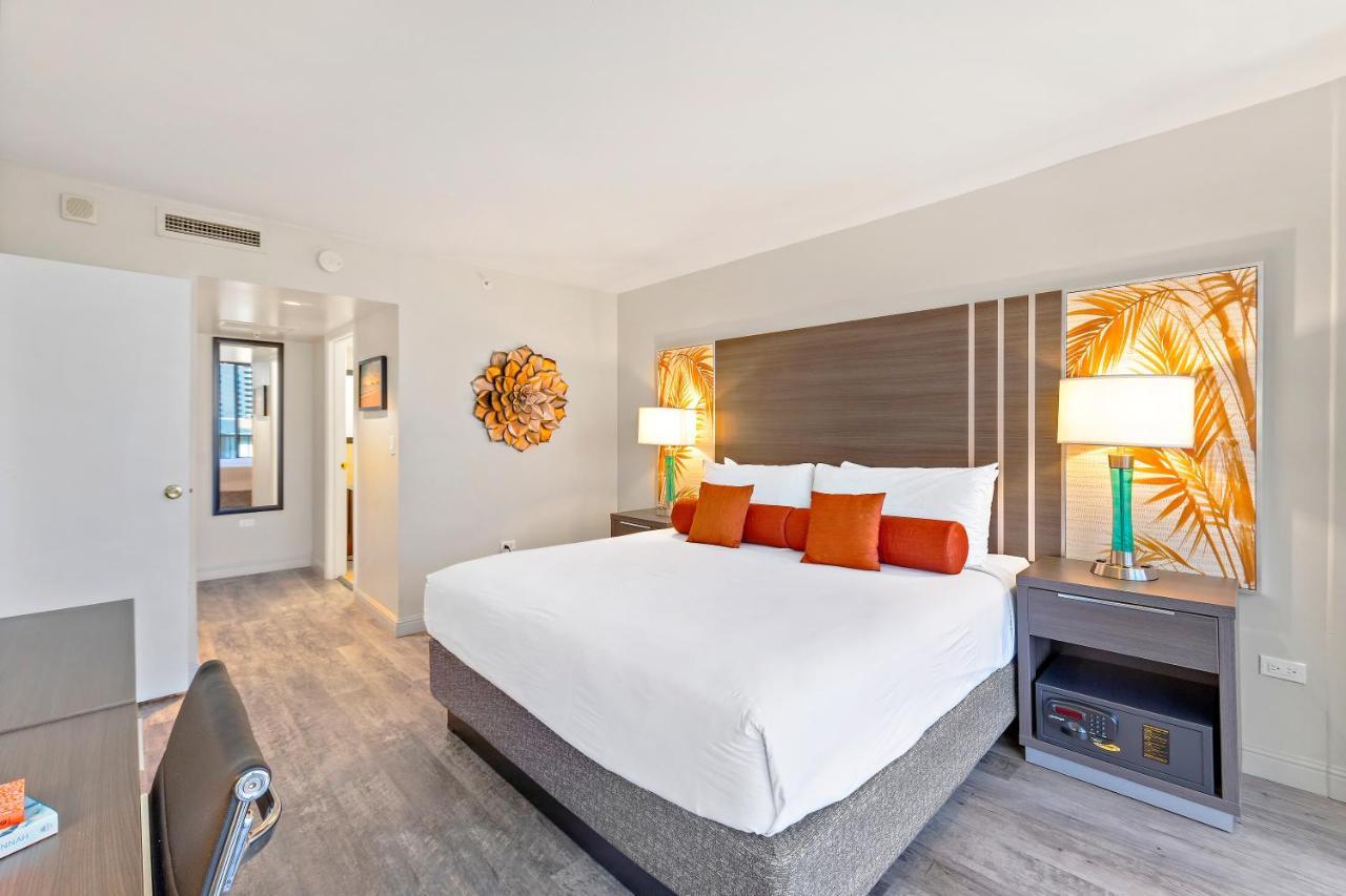 Renovated With City View At Aqua Palms Waikiki Honolulu Extérieur photo