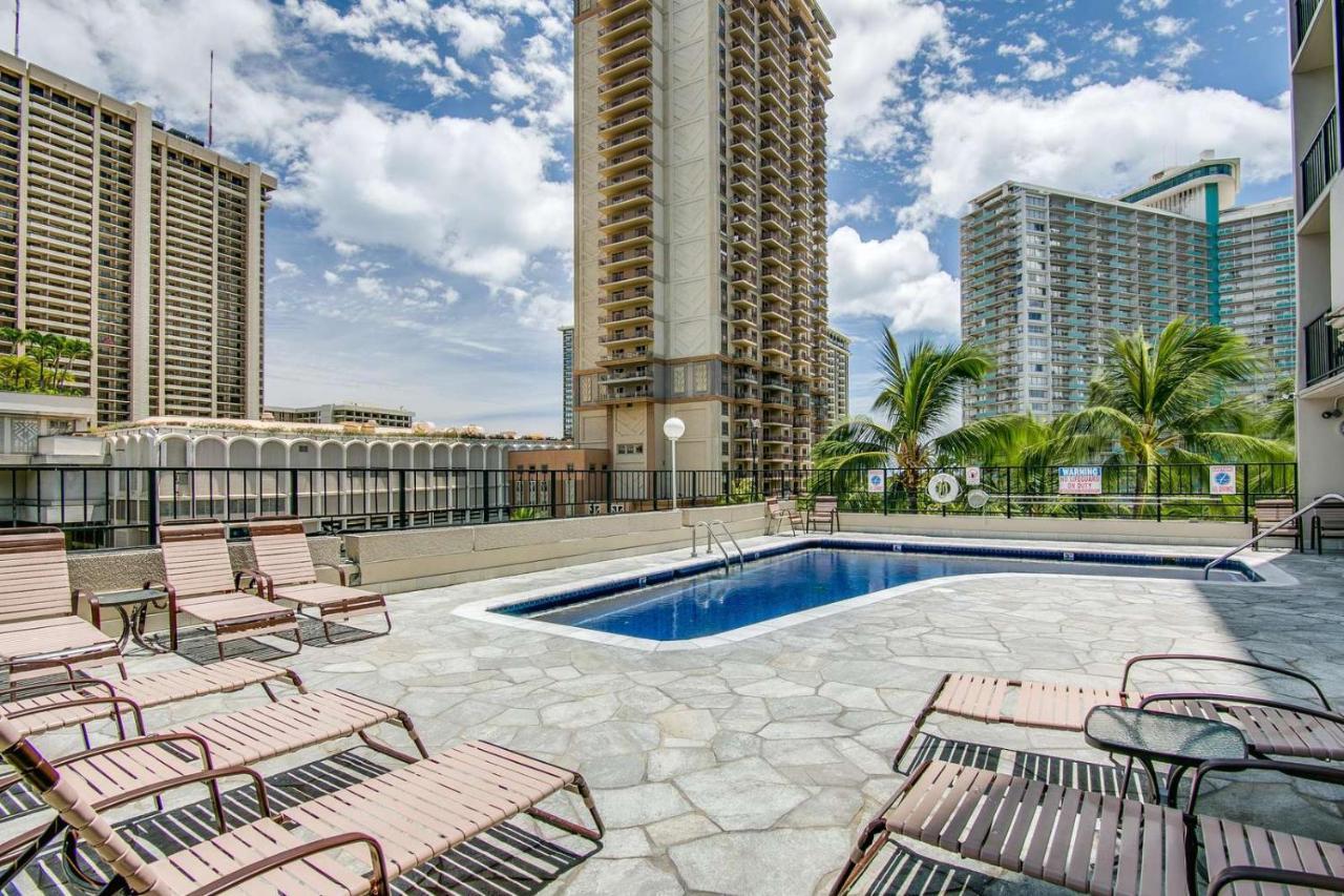 Renovated With City View At Aqua Palms Waikiki Honolulu Extérieur photo